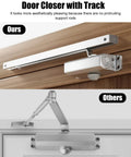 Soft Automatic Door Closer For Indoor And Outdoor Use Built Tough With Aluminum Hydraulic Hinge and Quiet Gate Spring Buffer