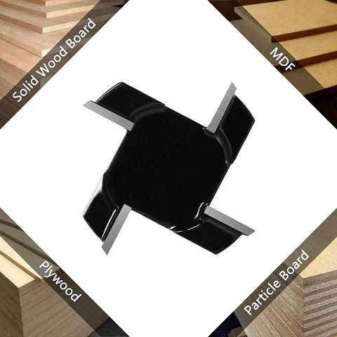 Pro Grade Carbide Tipped CNC Spoilboard Surfacing Router Bit With One Half Inch Shank, Two Inch Cutting Diameter And One Half Inch Depth