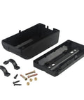 Gear Up For Your Daily Commute With This Badass Abs Electric Bike Controller Box Waterproof Dustproof Shield For Scooter Battery Conversions And Custom Mods, showing assembled and disassembled parts with mounting screws.