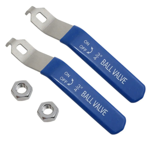 Stainless Steel Ball Valve Handle DN20 Water Valve Lever For Outdoor Faucet Replacement Kit 6 x 10 mm Anti Slip Ergonomic Grip