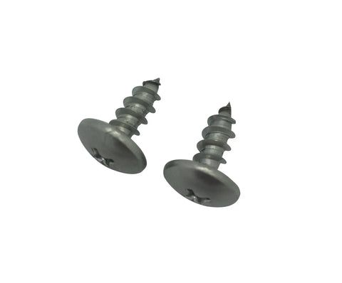 Two stainless steel truss head screws from 30 Amp 3 Pole Contactor Bundle With 110 To 120V Coil, Handles Motor Load 32A And Lighting 40A.