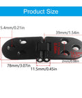 Concealed Flush Mount Hinges For Cabinets And Tables, 180 Degree Swing, Go-To Flat Folding Door Hinge dimensions diagram.