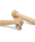 Killer Mini Wooden Shaker Pegs Premium Unfinished Wall Hooks For DIY Crafting And Jewelry Display Dope Paintable Craft Hangars Pack of fifty.