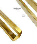 Beefy 4 Pack Heavy Duty Stainless Steel Furniture Legs Adjustable 60 To 110 Cm 500 Kg Capacity Gold Or Black Finish close-up