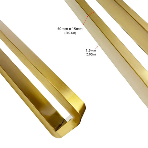Beefy 4 Pack Heavy Duty Stainless Steel Furniture Legs Adjustable 60 To 110 Cm 500 Kg Capacity Gold Or Black Finish close-up