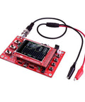 Handheld DIY Oscilloscope Kit With 1 MSPS Real Time Sampling, 2.4 Inch Color TFT Display, showing waveform on circuit board