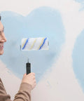 Top Shelf Three Piece Paint Roller Brush Set With Comfort Grip Handle And Ultra Soft Protective Bristles For Slick Wall Coverage and Zero Fuss on Your Next DIY Makeover in use