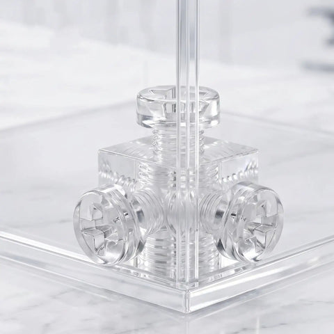 Clear Acrylic 90 Degree Corner Brackets Set With M4 Screws 20 Pack Cube Shelf Supports for Furniture Drawers
