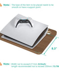 Wall Mounted Two Tier Floating Media Shelf In Rich Walnut Brown For Projectors And DVD Players With No Sweat Cable Routing and gamer controller.