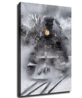 Dope Vintage Steam Locomotive Train Wall Art Canvas Print For Living Room Bedroom Kitchen Bathroom Modern Home Decor 12X18