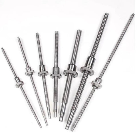 Various sizes of Pro Grade Ball Screw Assembly For CNC Machines With 1605 Roller Ballscrew And Double Nut 800mm Length