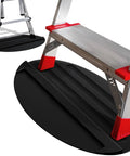 No Slip Ladder Stop Mat 27 By 15.7 Inches Rubber Anti Skid Stabilizer Pad For Extension And Telescoping Ladders Floor Protector