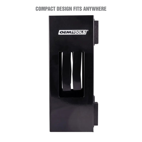 Magnetic Glove Dispenser For Wall Mount And Tool Bench Grab And Go Disposable Gloves Holder With Compact Design Black