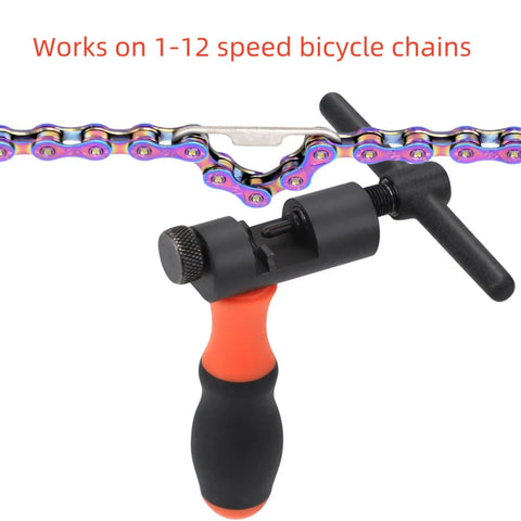 Bike Chain Breaker Tool Kit For Road And MTB Fits Single Speed And 1 To 12 Speed Chains Ideal For Quick Repairs On The Go