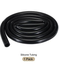Coiled Heavy Duty High Temp Silicone Tubing 6.6 Ft 5/8 In ID By 7/8 In OD Black Flexible Hose For Pump Siphoning Draining Irrigation Brewing