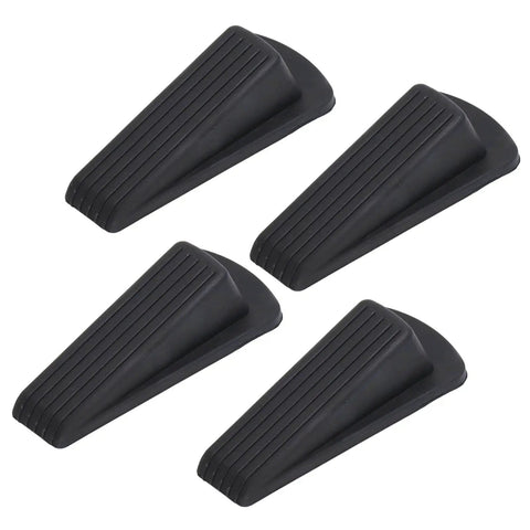Heavy Duty Door Stop Set 4 Pack Non Slip TPR Grips Windproof And Stackable Door Stoppers For Heavy Doors Floor Friendly Design