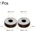2 Pack 26x8x8mm Knurling Wheel Kit With 1.5mm Pitch Diamond Wheel Linear Knurl High Speed Steel Ultra Precision 0.005 Tolerance