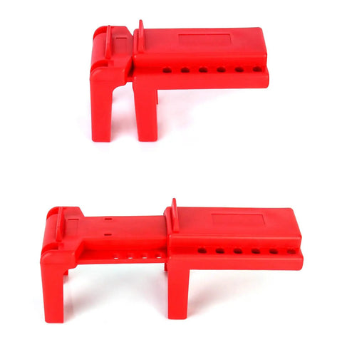 Heavy Duty Ball Valve Lockout Kit Badass Safety Gear Fits Most Pipe Fittings Covers Half To TwoandAHalf Inch Handles Duallow Slots Holds Up To Five Padlocks No BS Detachable Nonconductive Job Site Supply 20Pack Red