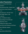 Hands On Five Cylinder Radial Aircraft Engine Model Kit, 1 To 6 Scale, Metal Engine Build For Adults, Educational STEM Toy, Realistic Powerplant Replica, Perfect Gift For Engineers And Makers; 199mm view