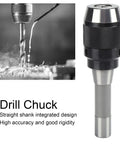 Premium Integral Drill Chuck Keyless With Straight Shank For Milling Machine, showing precise 13mm clamping range and durable steel design.