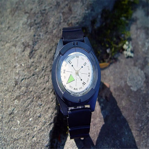 Wrist Compass For Outdoor Adventure And Survival Gear Lightweight Wearable Navigation For Camping Hiking Fishing And Travel Dual Display
