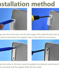 Installation method for 12 Pack Beefy Magnetic Cabinet Door Catches For Kitchen And Bathroom White 15 Lb Strong Pull Closures