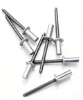 100 Pack Aluminum Blind Rivets 1/8 Inch By 9/32 Inch Grip Length Heavy Duty Pop Fasteners for sheet metal applications.