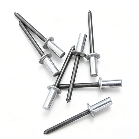 100 Pack Aluminum Blind Rivets 1/8 Inch By 9/32 Inch Grip Length Heavy Duty Pop Fasteners for sheet metal applications.
