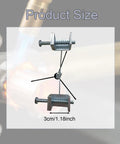 Copper Pipe Welding Fixture Tool 360 Degree Adjustable Welding Bracket with 1.18 inch stainless steel clamps, product size view