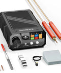 Beefy 10000W Battery Spot Welder With 1200A Dual Pulse, Portable 18650 Lithium Battery Pack Welder with LCD display and cables
