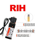 12V One Eighth Inch NPT Solenoid Valve 5 Way 2 Position Pilot Operated Electric Pneumatic Control Valve with piston details