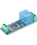 12V Bluetooth Relay Module For IoT Control With Mobile App Remote On Off Switch Wireless Phone Control Easy Setup 10 Meter Range Smart Home Automation Device, blue PCB relay board with screw terminals