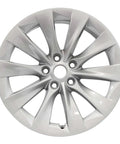 Freshly Reconditioned 19 Inch Oem Slipstream Wheels For Tesla Model S 2016 Alloy rim with five holes and sleek design.