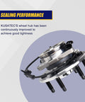 Front Wheel Bearing And Hub Assembly Set For Chevy Avalanche 1500 Tahoe Express 1500 and 2500 Cadillac Escalade ESV EXT AWD GMC Savana 1500 2500 AWD 6 Lug With ABS, showcasing sealing performance