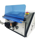 Jaryannix Automatic Wire Stripping And Bending Machine 110V with blue cover and controls for precise cable processing.