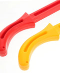 Two Pack Woodworking Push Sticks And Push Blocks Set for Woodworking Safety with red and yellow durable handles