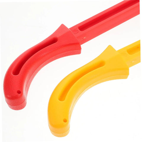 Two Pack Woodworking Push Sticks And Push Blocks Set for Woodworking Safety with red and yellow durable handles