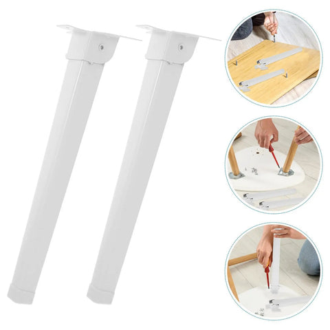 Four Piece Replacement Table Legs For Window Sill And Coffee Tables, easy install foldable plastic legs with sturdy iron core support