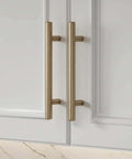 15 Pack 3 Inch Champagne Bronze Cabinet Handles for Kitchen Cabinets, Drawer Pulls and Dresser Drawers with Classic Round Tube Design