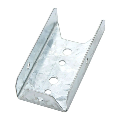 Eight Pack Galvanized Fence Brackets For 2x4 Wood Rails, Heavy Duty Fence Bracket Repair Kit, Hot Dip Galvanized Steel, Single Bracket
