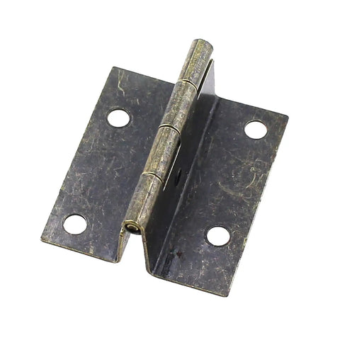 Heavy Duty Quadruple Folding Right Angle Edge Hinge Set Real Deal Iron Hardware For Cabinet Doors Wooden Boxes And Toolboxes Built Tough To Last 4 Pack Steel Connector