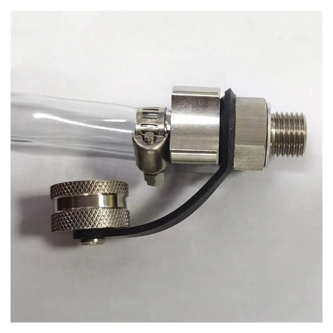 Upgrade Your Ride With This Heavy Duty Universal Stainless Steel Quick Oil Drain Valve Featuring M14X1.5 Threads And Complete Hose Kit For Easy Car Maintenance And Fast Oil Changes Without The Hassle Or Rust Issues. stainless steel drain valve with clear hose and M14x1.5 thread