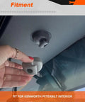Installing 2 Pack Interior Sun Visor Mounting Clips Gray Bone for Peterbilt and Kenworth Heavy Duty Trucks Replaces S16 1023 661