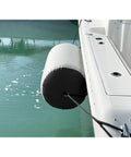 Inflatable Boat Fender For Docking And Raft Ups 42 Inch By 24 Inch Heavy Duty Military Grade Material D Rings Carry Bag Cool Grey