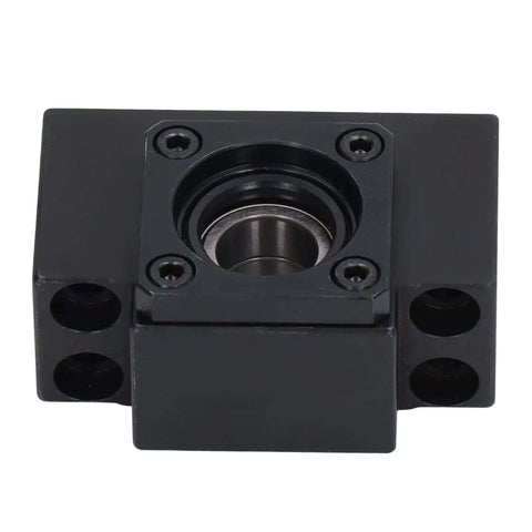 Top Tier Ball Screw End Support Kit Made From Heavy Duty Carbon Steel Bearing Block For SFU1605 And SFU1204 Models black
