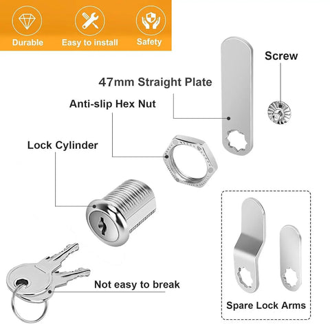Secure Your Gear With These Heavy Duty Cam Locks That Are Totally Keyed Alike For File Cabinets RV Storage Mailboxes And Tool Boxes Making Installation A Breeze With Solid Zinc Alloy Construction In A Twelve Pack