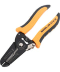 Tough As Nails Carbon Steel Wire Stripper Pliers With Safety Lock For 10 To 22 Awg Wiring Harnesses, featuring ergonomic grip and cutting jaws.