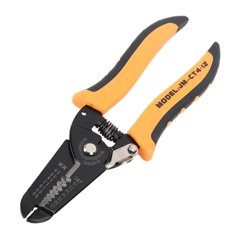 Tough As Nails Carbon Steel Wire Stripper Pliers With Safety Lock For 10 To 22 Awg Wiring Harnesses, featuring ergonomic grip and cutting jaws.