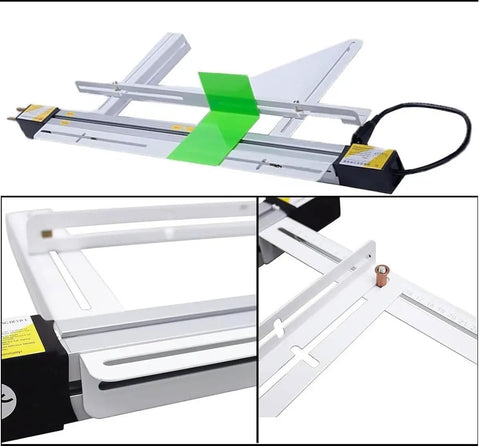 Solid Water Cooled Acrylic Bender For Plastic Sheets Packed With Smart Temp Gauges And Dual Heating Tubes For Legit Sign Crafting And Fly Custom Fabrication Jobs Right In Your Garage with adjustable dial and green marking tape.