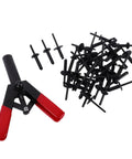 Must Have Auto Repair Essentials: Ergonomic Plastic Rivet Gun Kit With 41 Piece Assortment Set For Quick Car Trim Fastener Removal And Easy Home Fixes black rivet tool and plastic fasteners